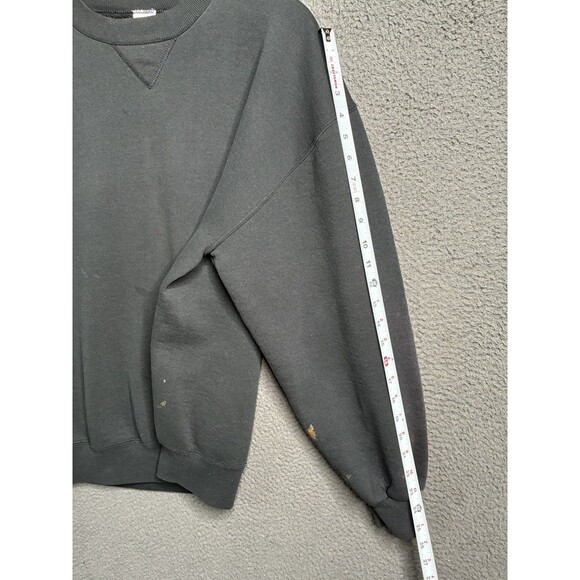 Vintage Russell Athletic Sweatshirt Mens XL Black Crewneck Fleece USA Made - Picture 15 of 15